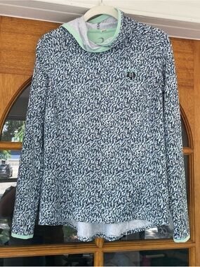 Zero Restriction Women’s Golf Hoodie Black Blue Rich Harvest Farms Logo Size M